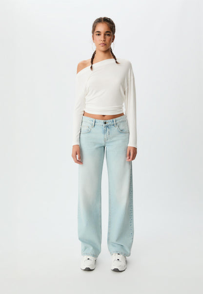 AURA - HIGH WAIST WIDE LEG JEANS