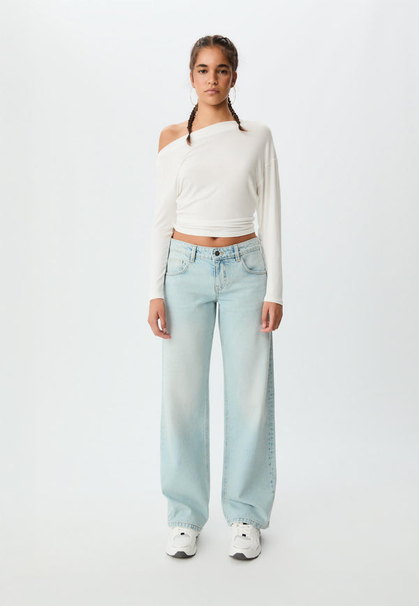 AURA - HIGH WAIST WIDE LEG JEANS