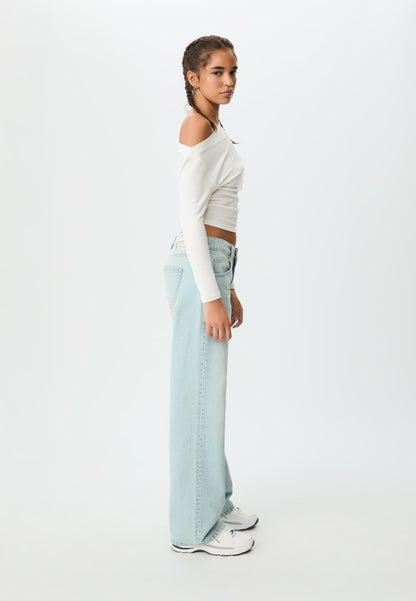 AURA - HIGH WAIST WIDE LEG JEANS