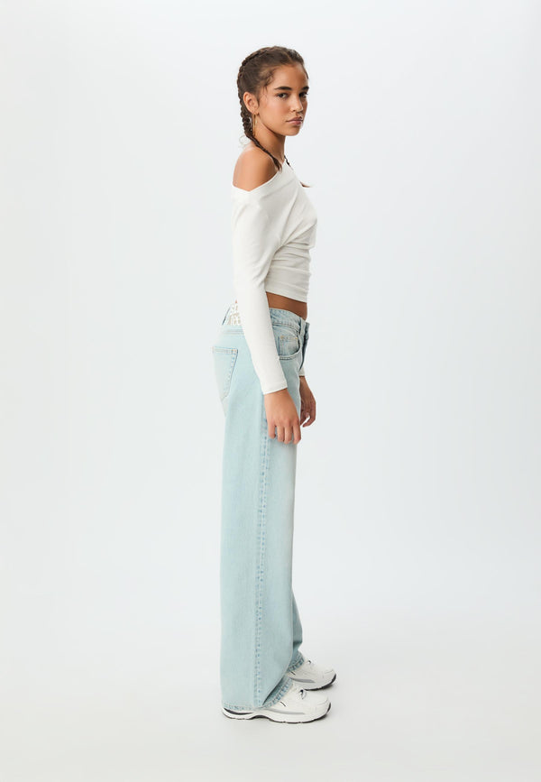 AURA - HIGH WAIST WIDE LEG JEANS