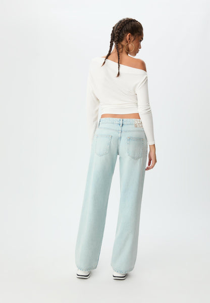 AURA - HIGH WAIST WIDE LEG JEANS