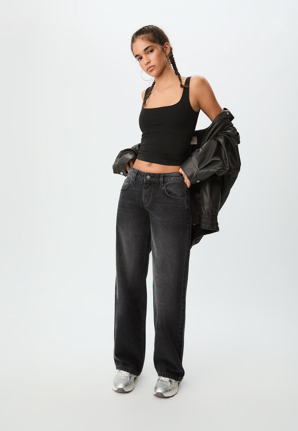 AURA - HIGH WAIST WIDE LEG JEANS