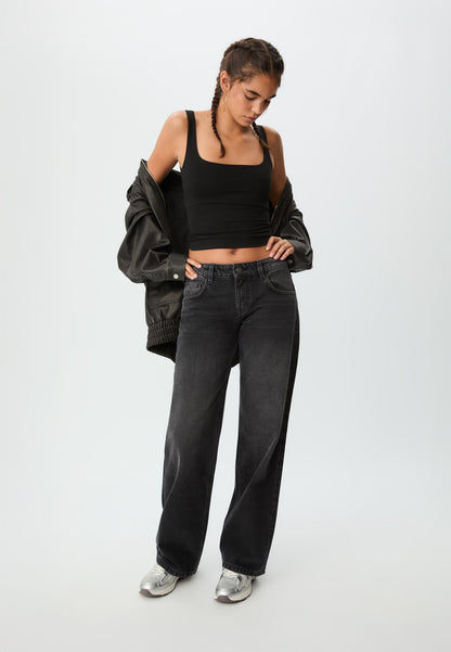 AURA - HIGH WAIST WIDE LEG JEANS