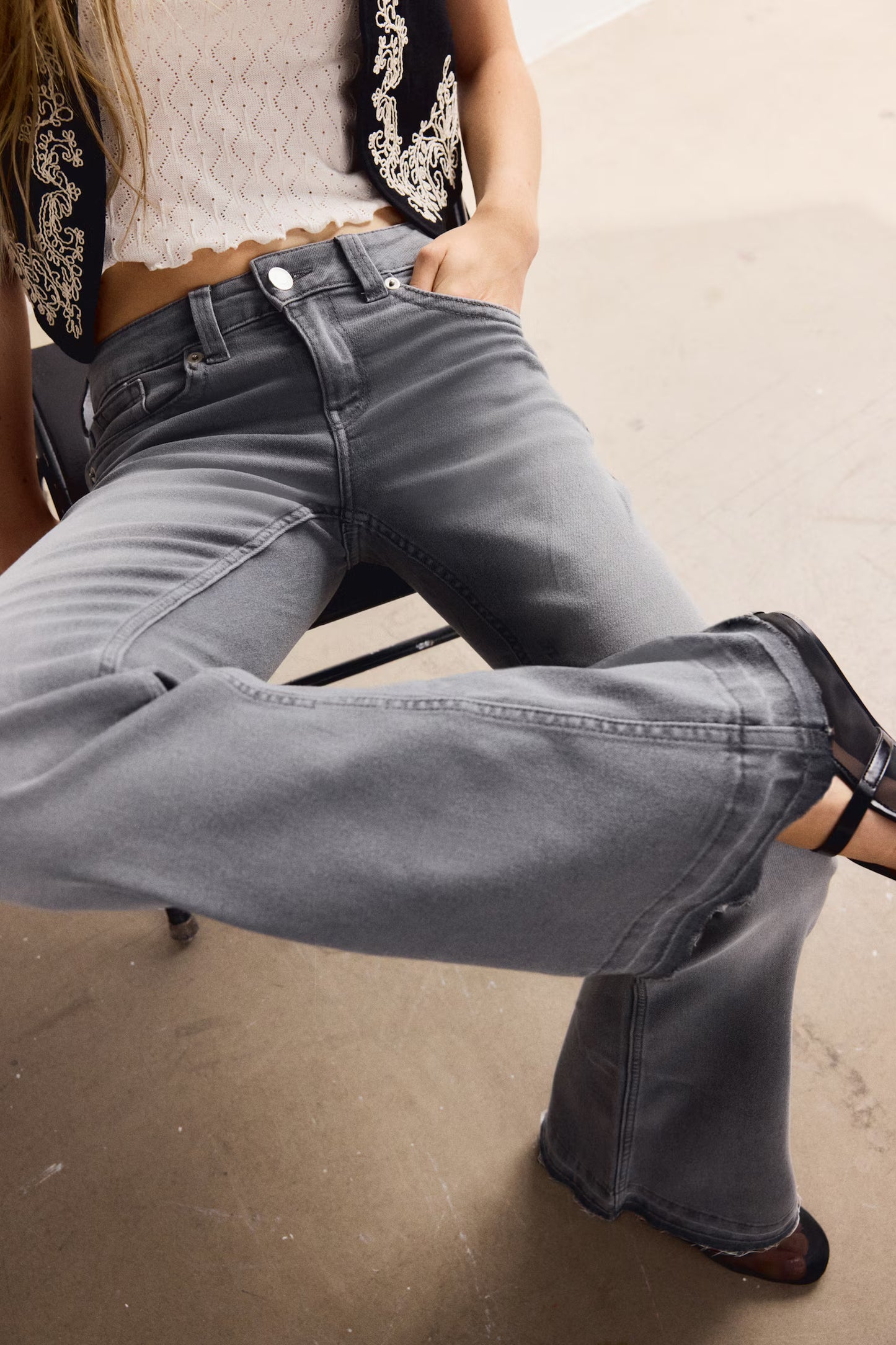 AURA - HIGH WAIST WIDE LEG JEANS